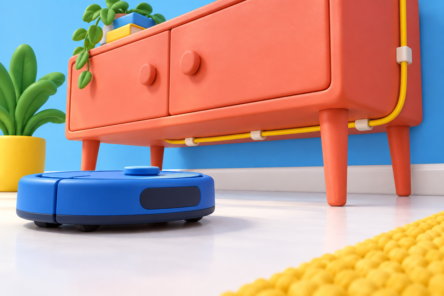 Plan Cable Routes Around a Robot Vacuum’s Cleaning Area